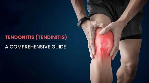 Person holding knee in pain [Tendonitis]